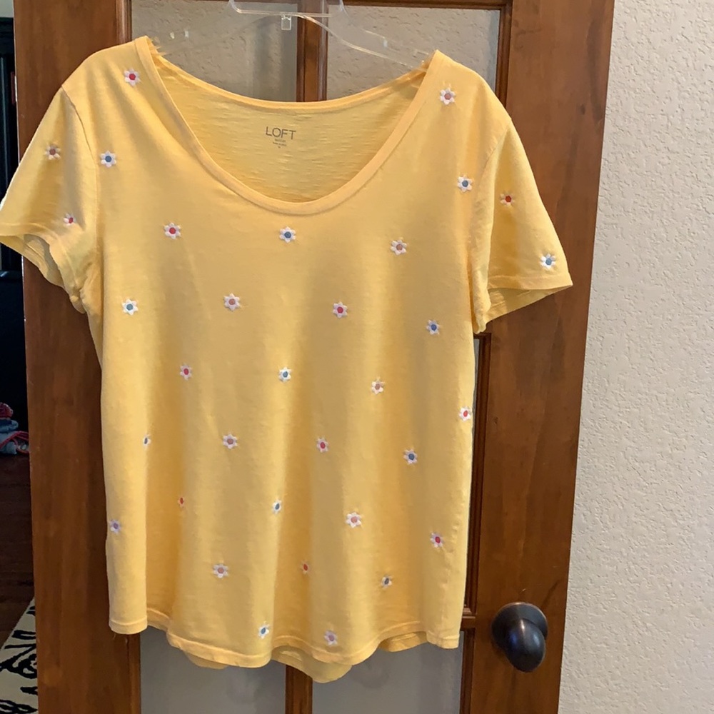 Loft Outlet Tee with embroidered flowers - M - Picture 5 of 5
